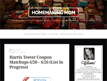 Tablet Screenshot of homemakingmom.com